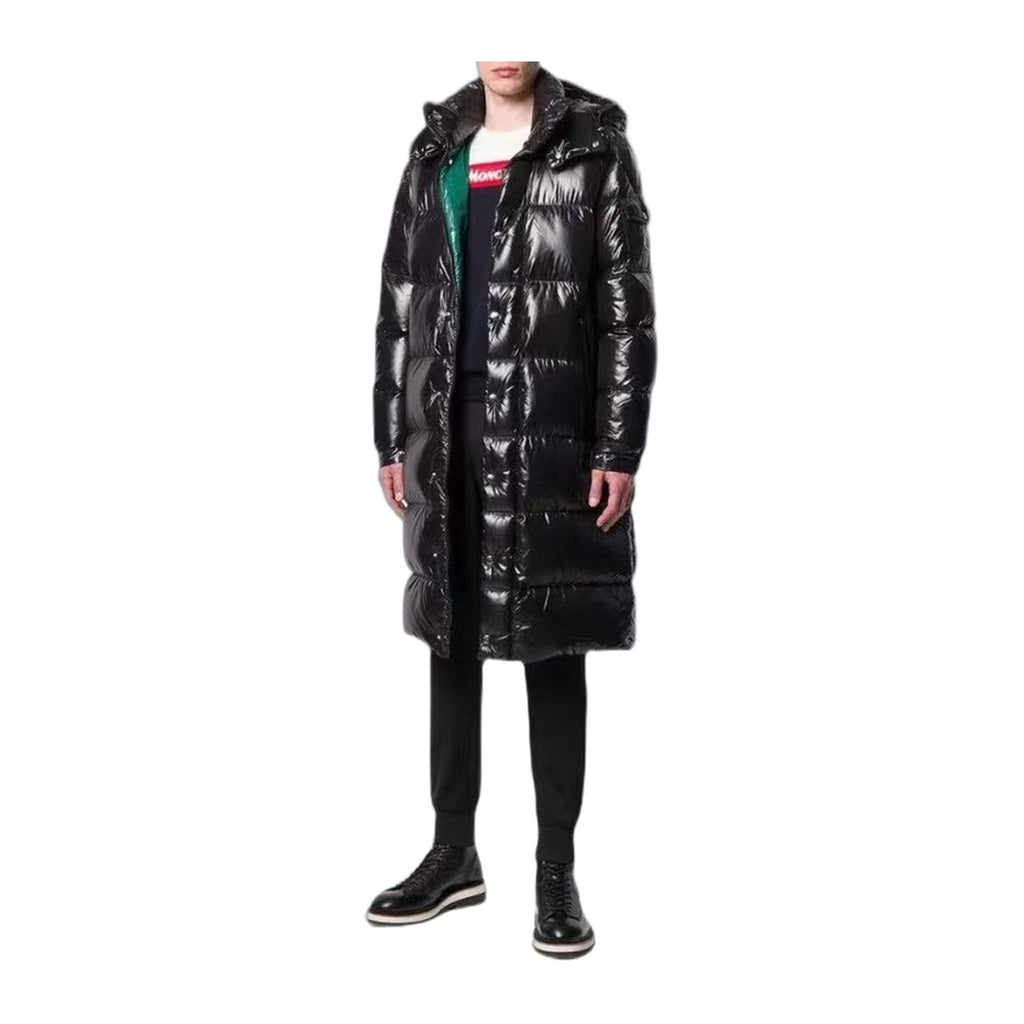 Moncler Hanoverian Glossy Hooded Long Puffer Coat