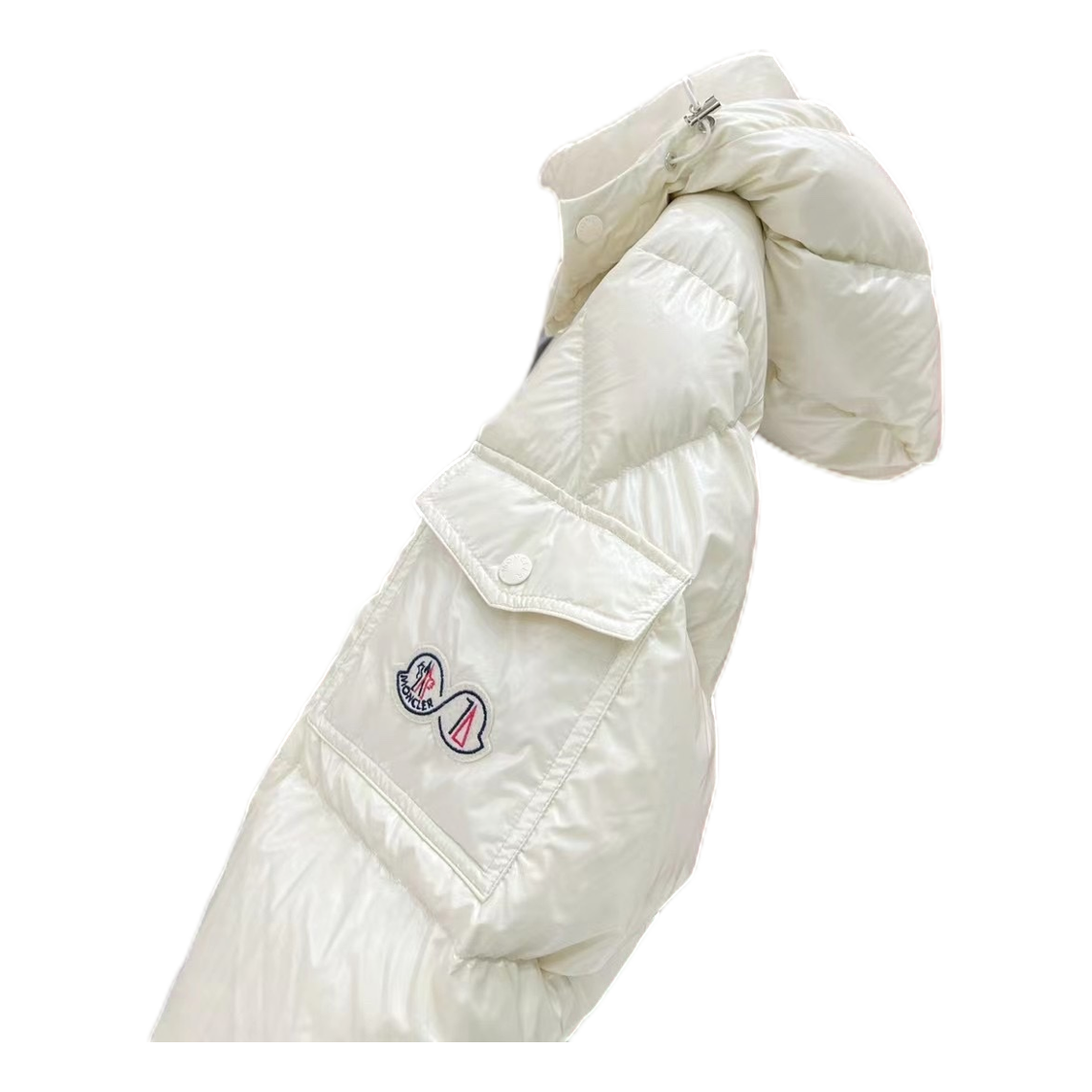 Moncler Maya 70th Anniversary Glossy Hooded Puffer Jacket