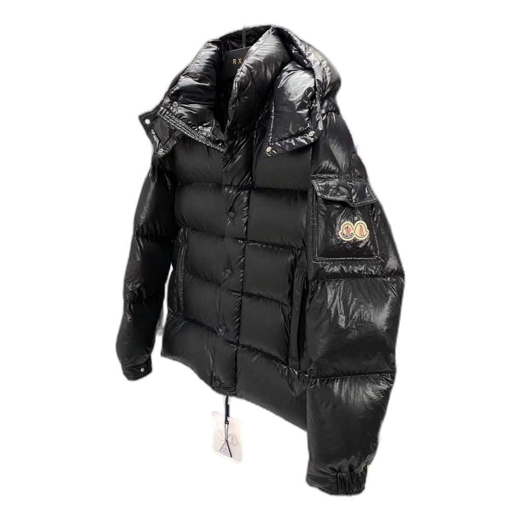 Moncler Maya 70th Anniversary Glossy Hooded Puffer Jacket