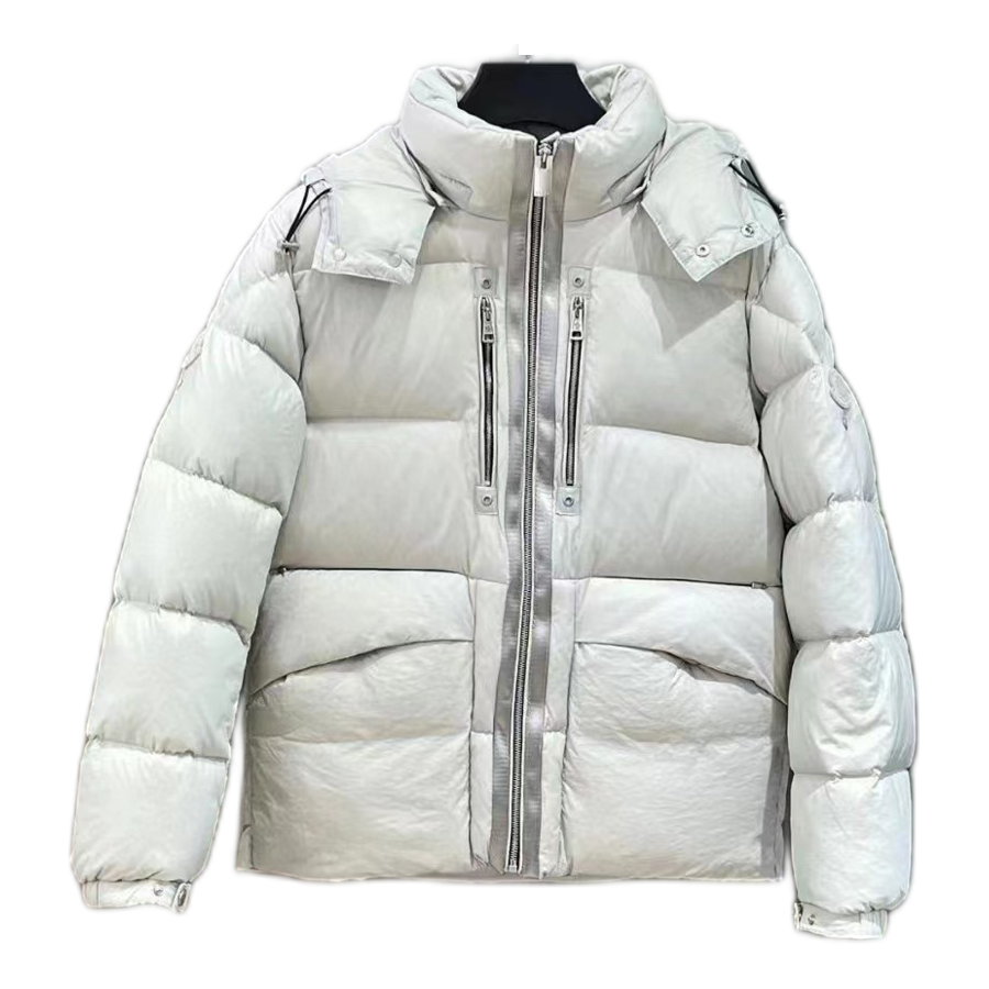 Moncler Double-Zip Hooded Puffer Jacket – Off White