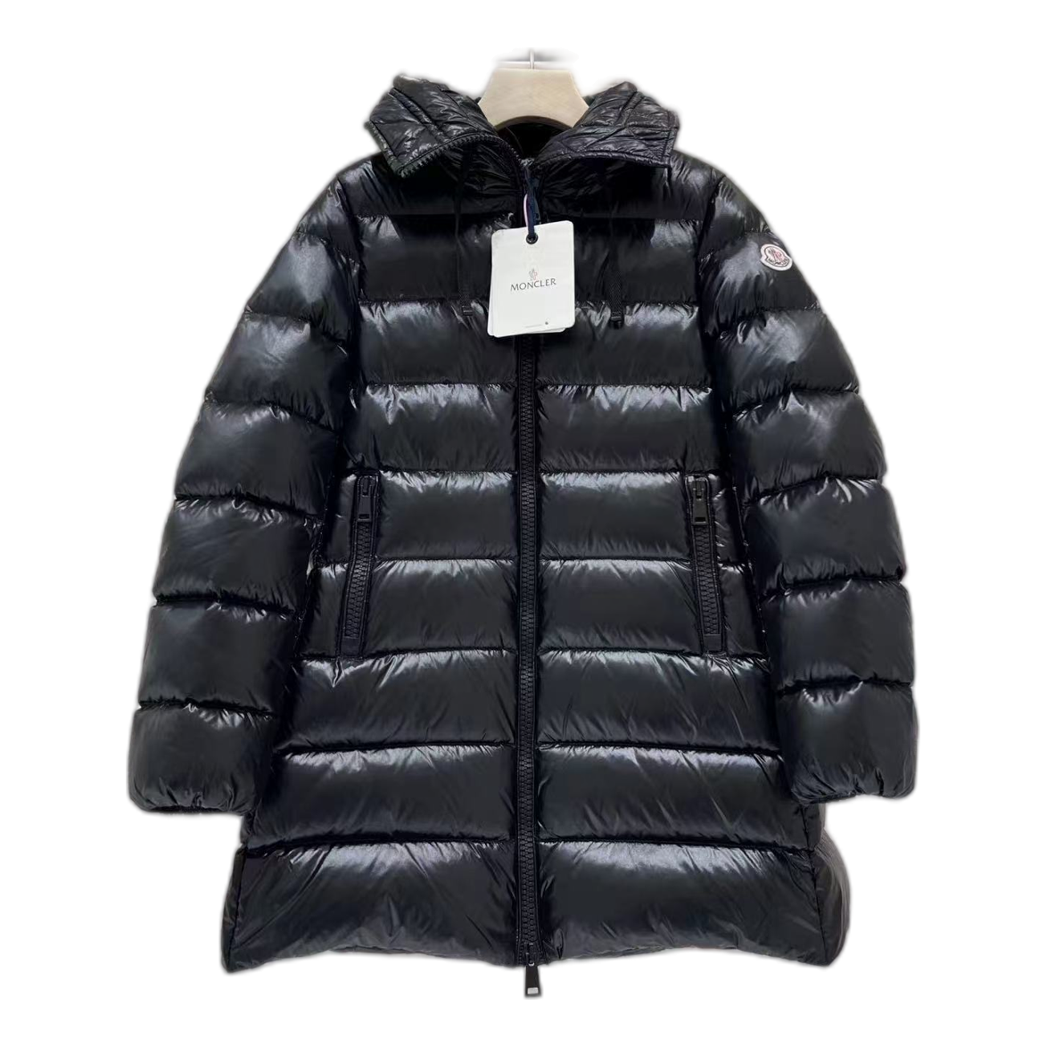 Moncler Suyen Hooded Puffer Coat – Black