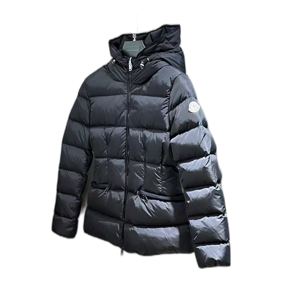 Moncler Drawstring-Hood Fitted Puffer Jacket
