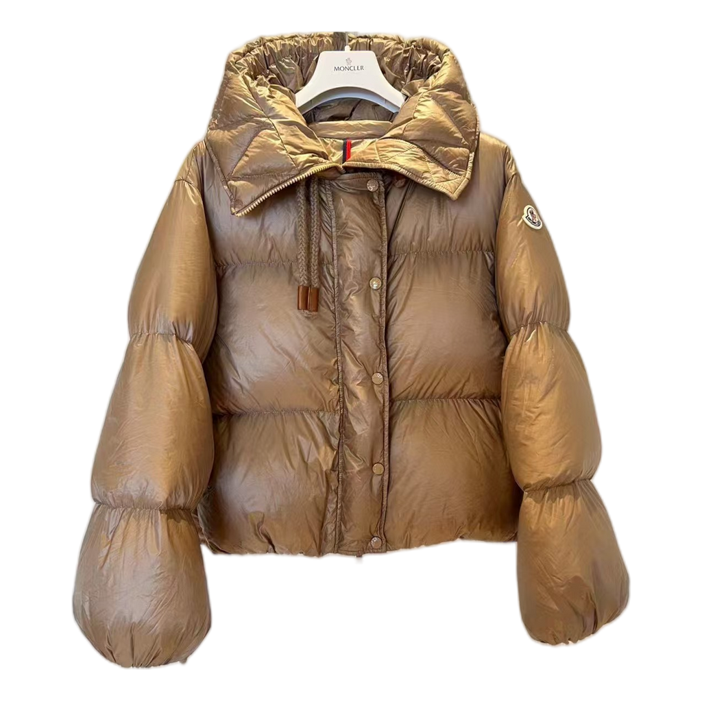 Moncler Borey Hooded Puffer Jacket - Bronze