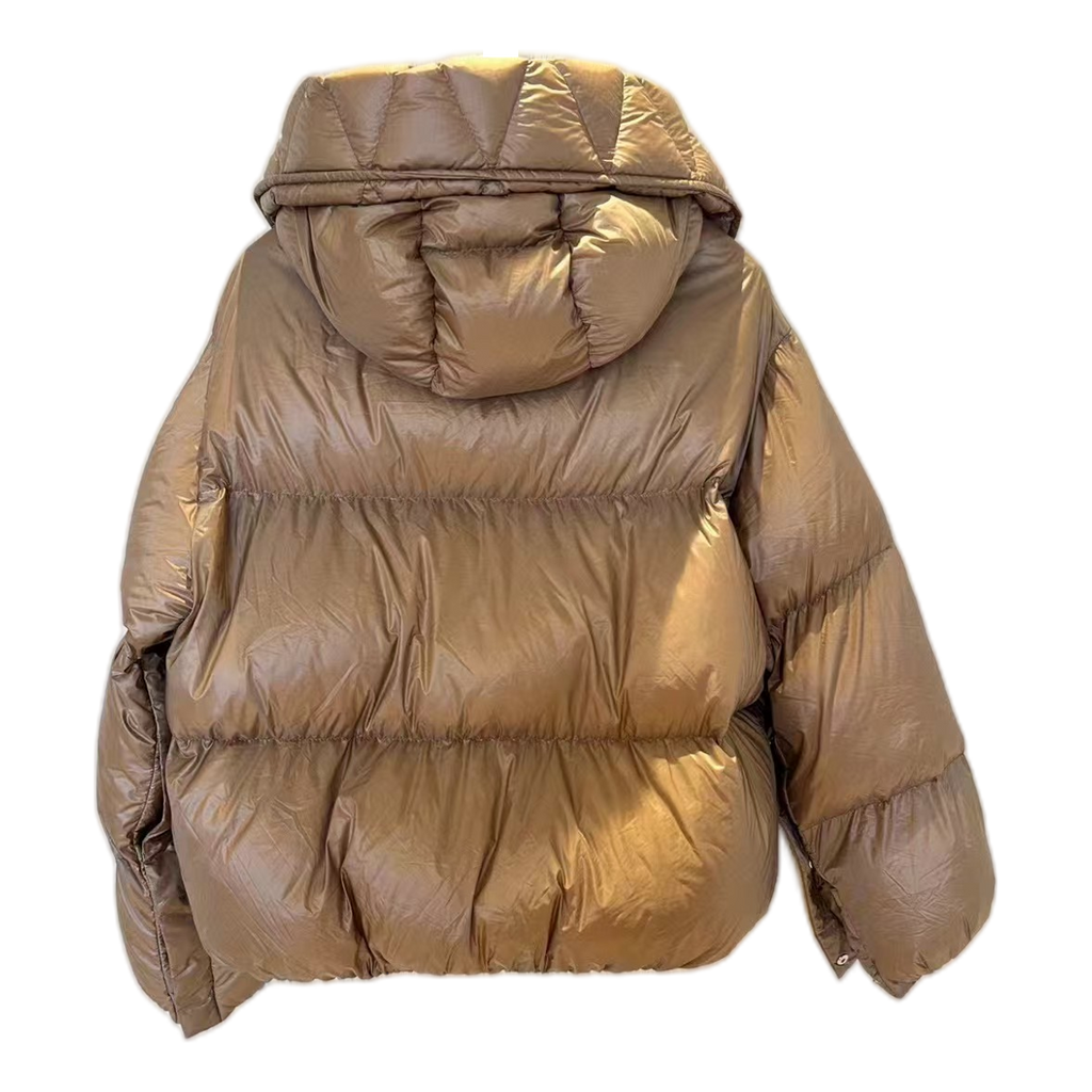 Moncler Borey Hooded Puffer Jacket - Bronze