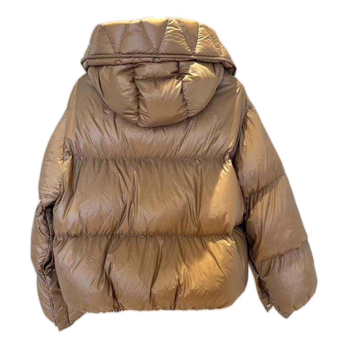 Moncler Borey Hooded Puffer Jacket - Bronze
