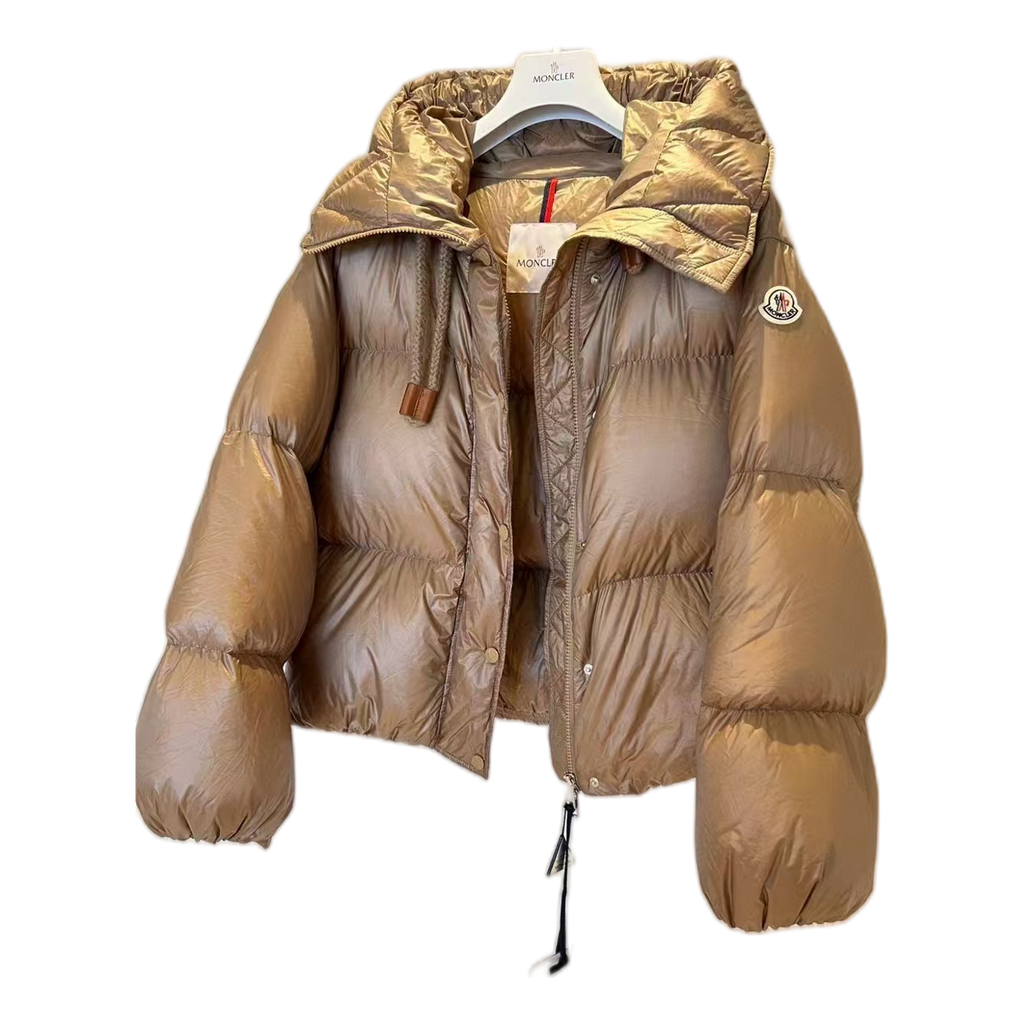 Moncler Borey Hooded Puffer Jacket - Bronze