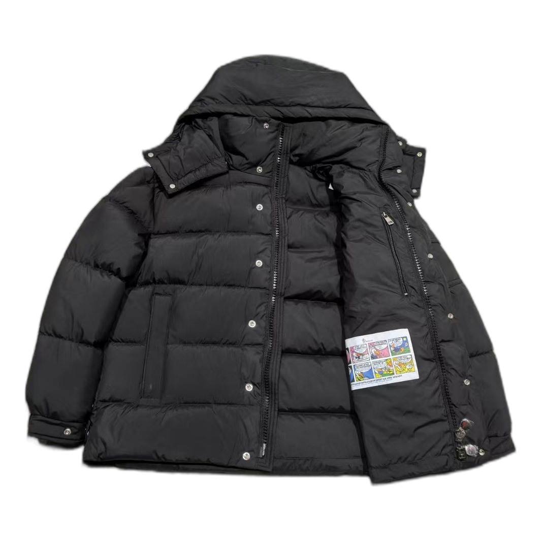 Moncler Matte Snap-Front Hooded Puffer Jacket