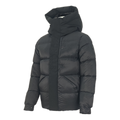 Moncler Tonal-Logo High-Collar Puffer Jacket – Black