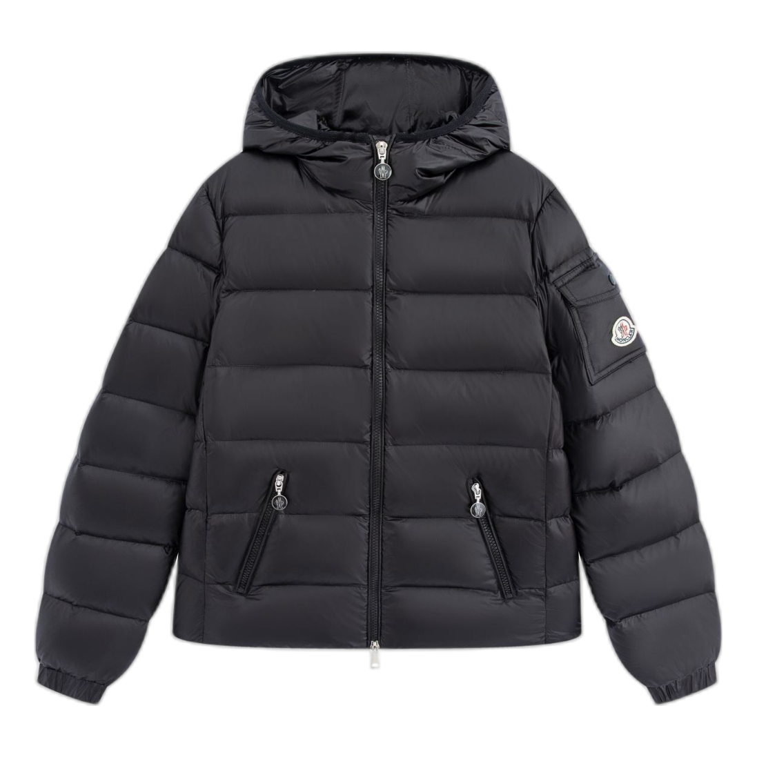 Moncler Gles Fitted Hooded Puffer Jacket