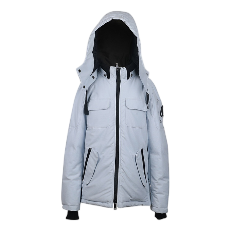 Moose Knuckles Contrast-Pocket Hooded Winter Parka