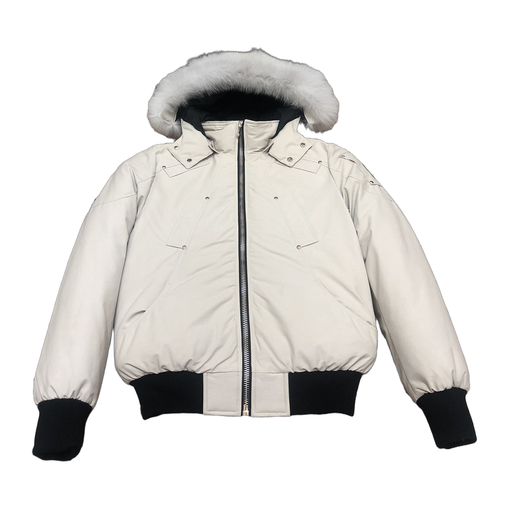 Moose Knuckles Men's Original Ballistic Shearling-Trim Bomber Jacket