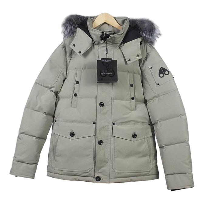 Moose Knuckles Four-Pocket Fur-Trim Quilted Jacket