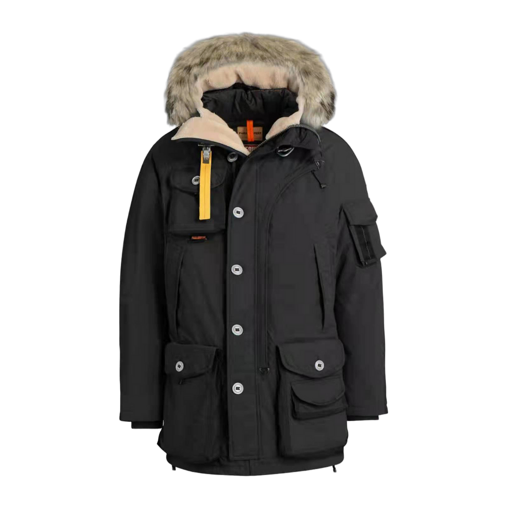 Parajumpers Gobi Fur-Trim Hooded Bomber Jacket