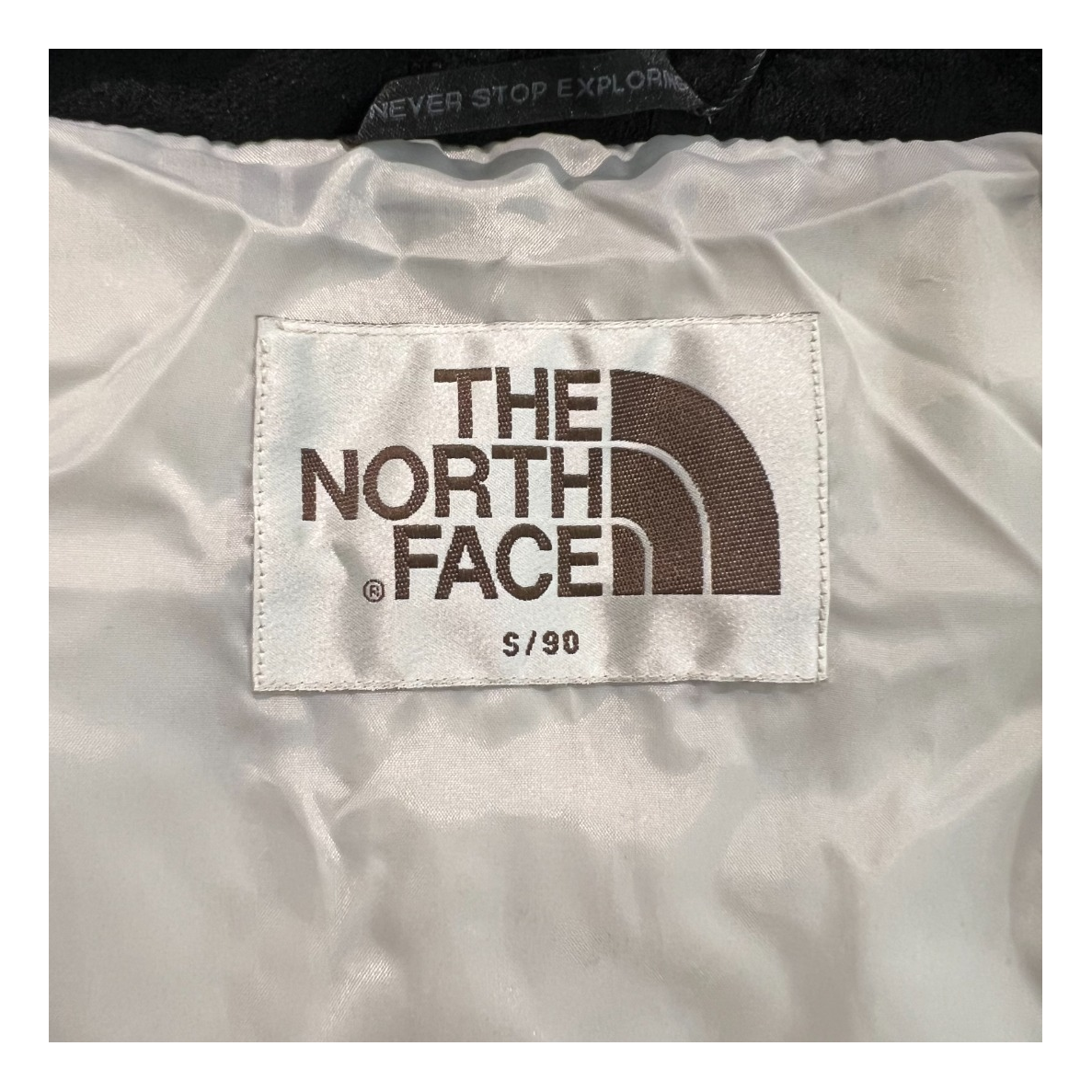 The North Face Color-Block Hooded Long Puffer Coat – Grey